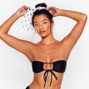 Nasty Gal Adios Beaches Multiway Bikini Top Size 6